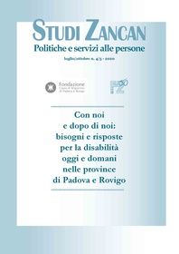 Disabilità, con noi e dopo di noi-Fondazione Zancan Onlus