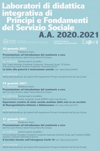 Locandina laboratori Catania - Fondazione Zancan Onlus