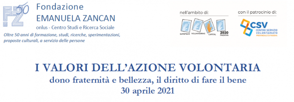 News Azione volontaria 30 aprile-Fondazione Zancan Onlus