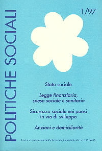 Politiche Sociali 1-1997 - Fondazione Zancan Onlus