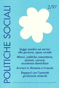 Politiche Sociali 2-1997 - Fondazione Zancan Onlus