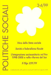 Politiche Sociali 3-4-1999 - Fondazione Zancan onlus