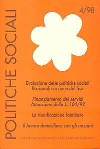 Politiche Sociali 4-1998 - Fondazione Zancan Onlus