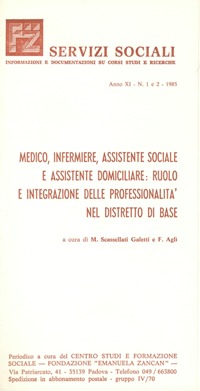 Servizi Sociali 1-2-1985 - Fondazione Zancan Onlus