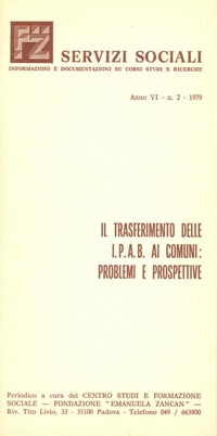 Servizi Sociali 2-1979 - Fondazione Zancan Onlus