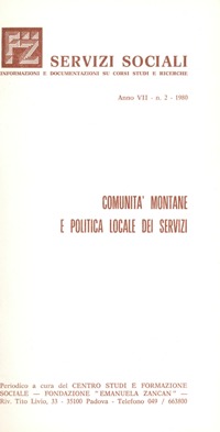 Servizi Sociali 2-1980 - Fondazione Zancan Onlus