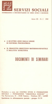 Servizi Sociali 2-1982 - Fondazione Zancan Onlus