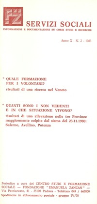 Servizi Sociali 2-1983 - Fondazione Zancan Onlus