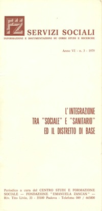 Servizi Sociali 3-1979 - Fondazione Zancan Onlus