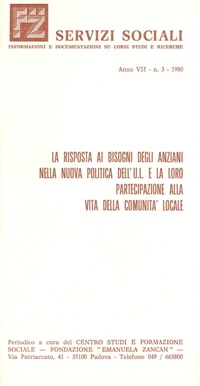 Servizi Sociali 3-1980 - Fondazione Zancan Onlus