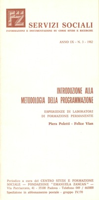 Servizi Sociali 3-1982 - Fondazione Zancan Onlus