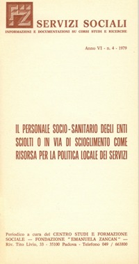 Servizi Sociali 4-1979 - Fondazione Zancan Onlus