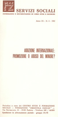 Servizi Sociali 4-1982 - Fondazione Zancan Onlus