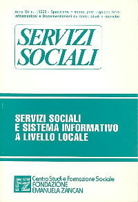Servizi Sociali 1-1993 - Fondazione Zancan Onlus