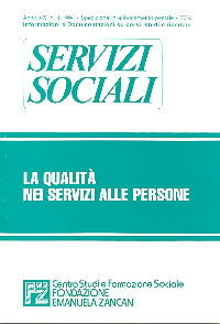 Servizi Sociali 1-1994 - Fondazione Zancan Onlus