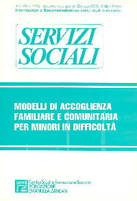 Servizi Sociali 1-1998 - Fondazione Zancan Onlus