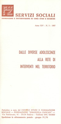 Servizi Sociali 3-1987 - Fondazione Zancan Onlus