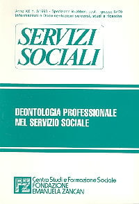 Servizi Sociali 3-1993 - Fondazione Zancan Onlus