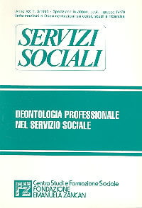 Servizi Sociali 3-1993 - Fondazione Zancan Onlus