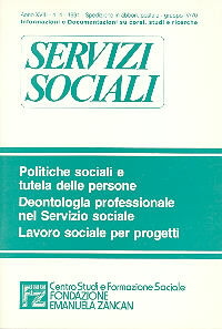 Servizi Sociali 4-1991 - Fondazione Zancan Onlus