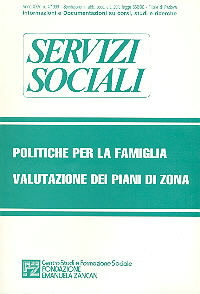 Servizi Sociali 4-1999 - Fondazione Zancan Onlus