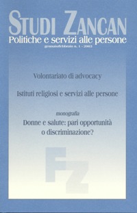 Studi Zancan 1/2003 - Fondazione Zancan Onlus