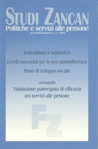 Studi Zancan 5/2003 - Fondazione Zancan Onlus