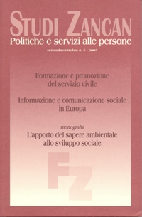 Studi Zancan 5/2005 - Fondazione Studi Zancan