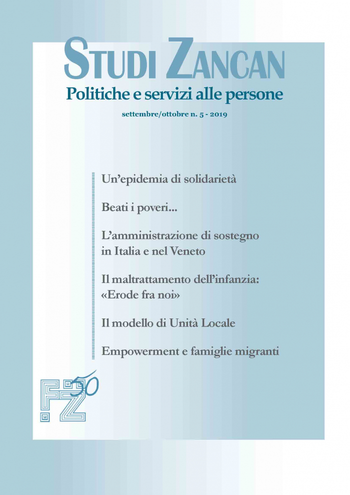 Studi Zancan 5/2019 - Fondazione Studi Zancan