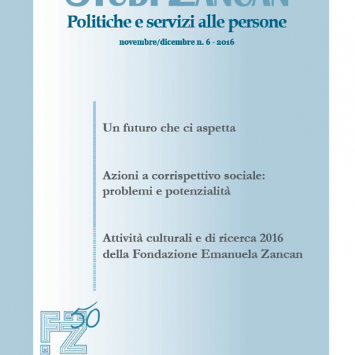 Studi Zancan 6/2016 - Fondazione Studi Zancan