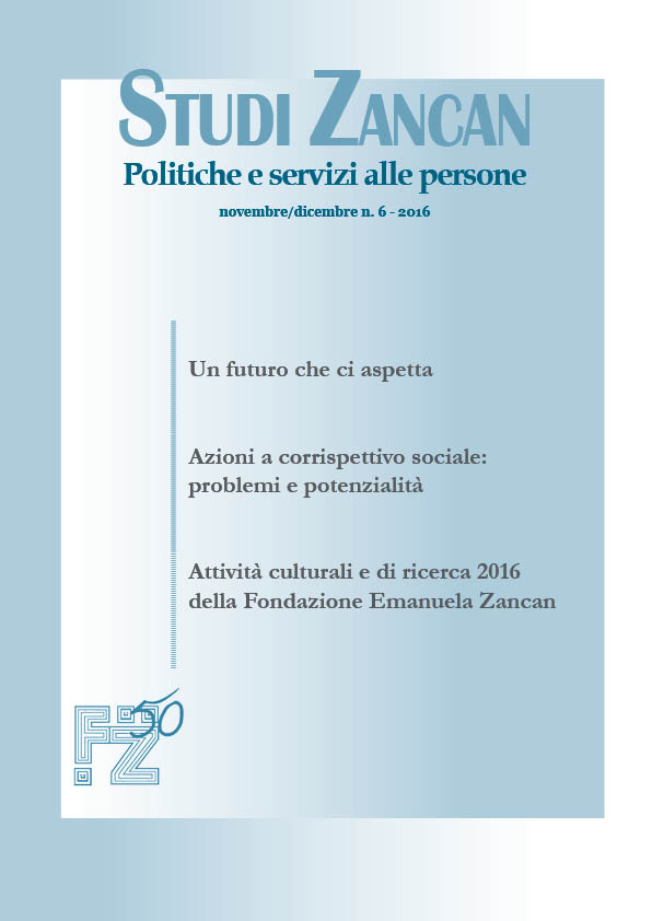 Studi Zancan 6/2016 - Fondazione Studi Zancan