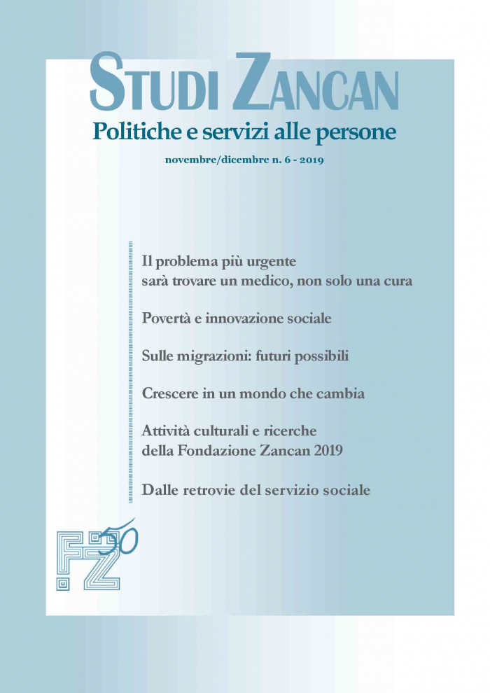 Studi Zancan 6/2019 - Fondazione Studi Zancan