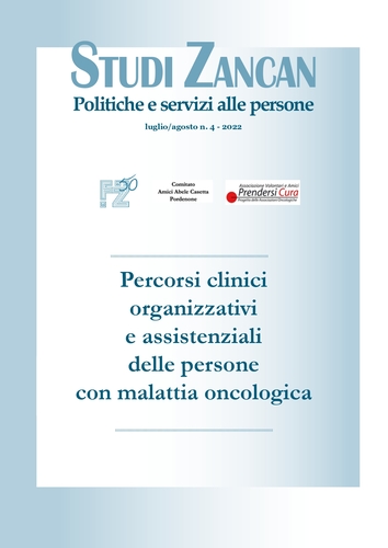 È on line il nuovo numero di Studi Zancan. Riporta i risultati della ricerca sui «Percorsi clinici organizzativi e assistenziali delle persone con malattia oncologica» presentata il 7 febbraio 2023 a Pordenone.