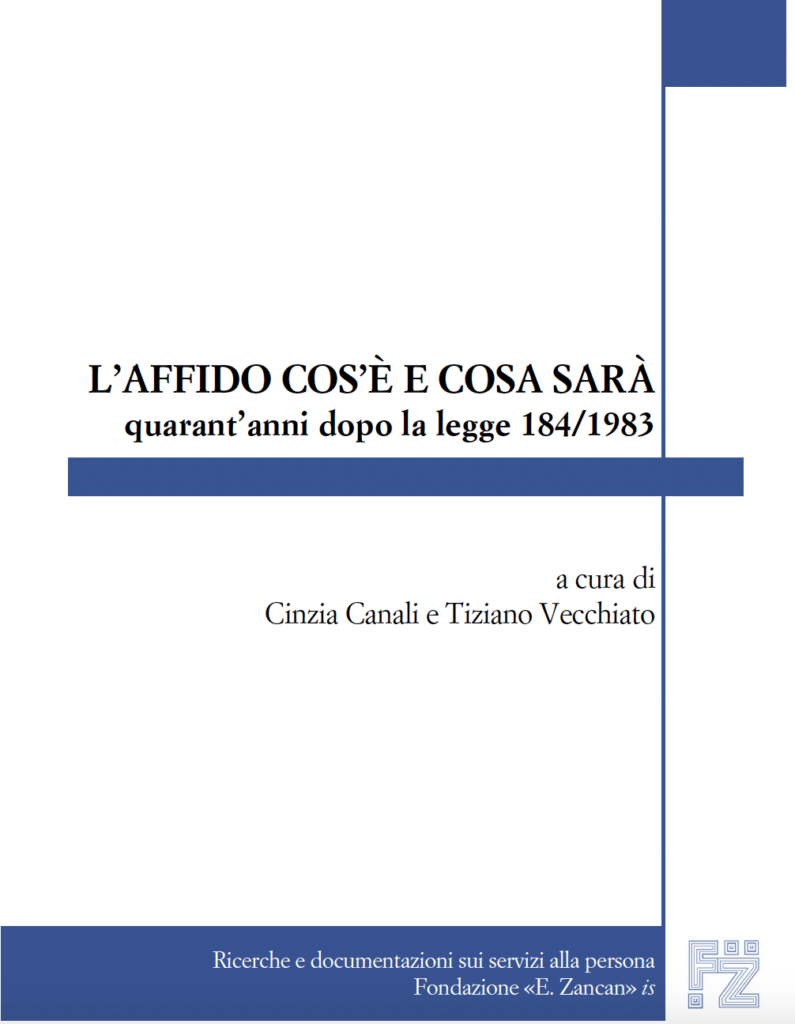 È uscito «L'affido cos'è e cosa sarà. Quarant'anni dopo la legge 184/1983»