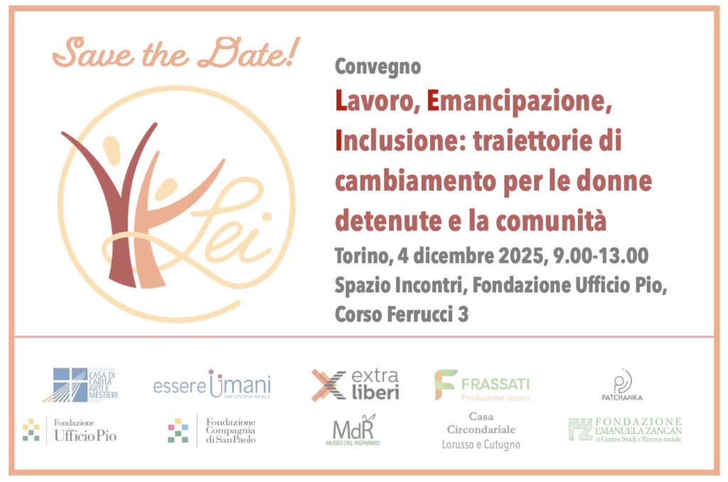 Il 4 dicembre a Torino ci sarà un convegno sul progetto LEI - Lavoro Emancipazione Inclusione