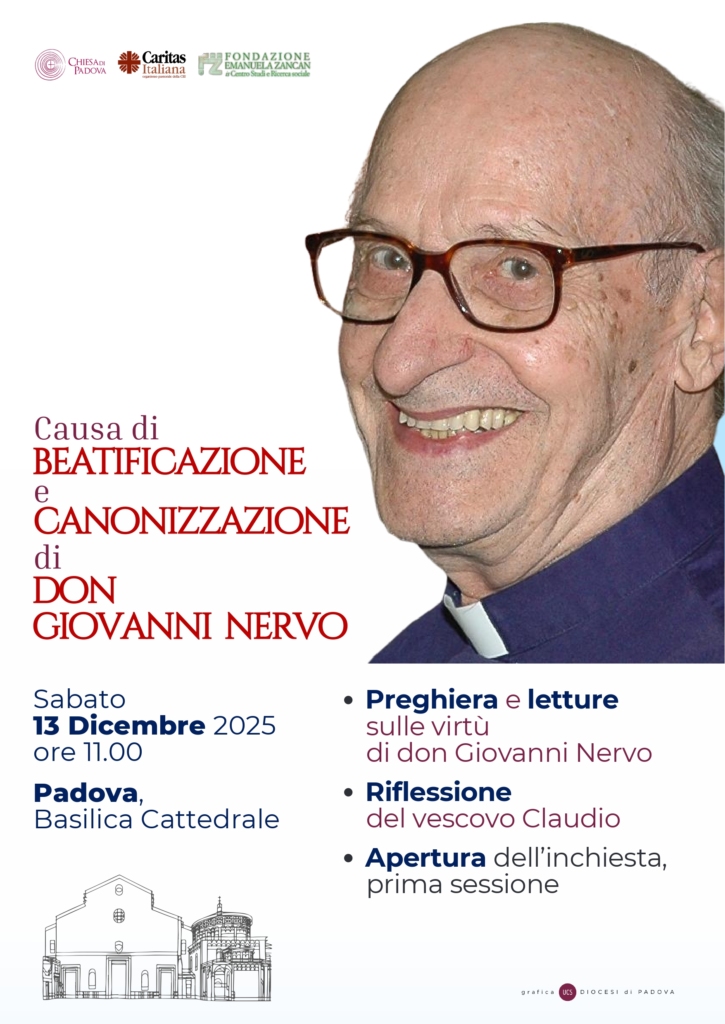 Il 13 dicembre ci sarà la cerimonia ufficiale di avvio del processo di beatificazione di don Giovanni Nervo