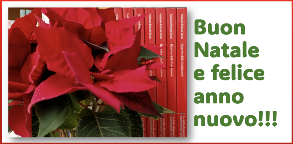 Un Buon Natale e un felice anno nuovo da parte della Fondazione Zancan