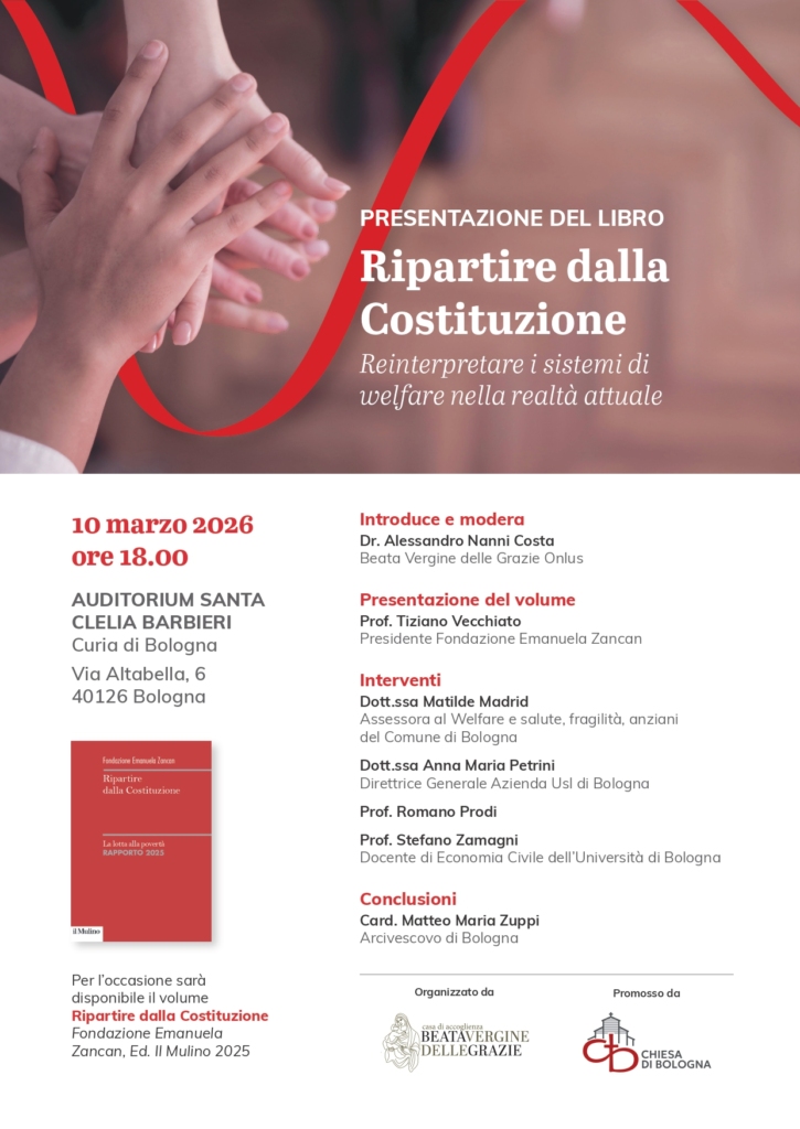 Dopo la presentazione del Rapporto povertà 2025 a Padova lo scorso 17 dicembre, abbiamo organizzato alcuni incontri per presentare il volume in altre città. Il prossimo appuntamento è a Bologna il 10 marzo 2026.