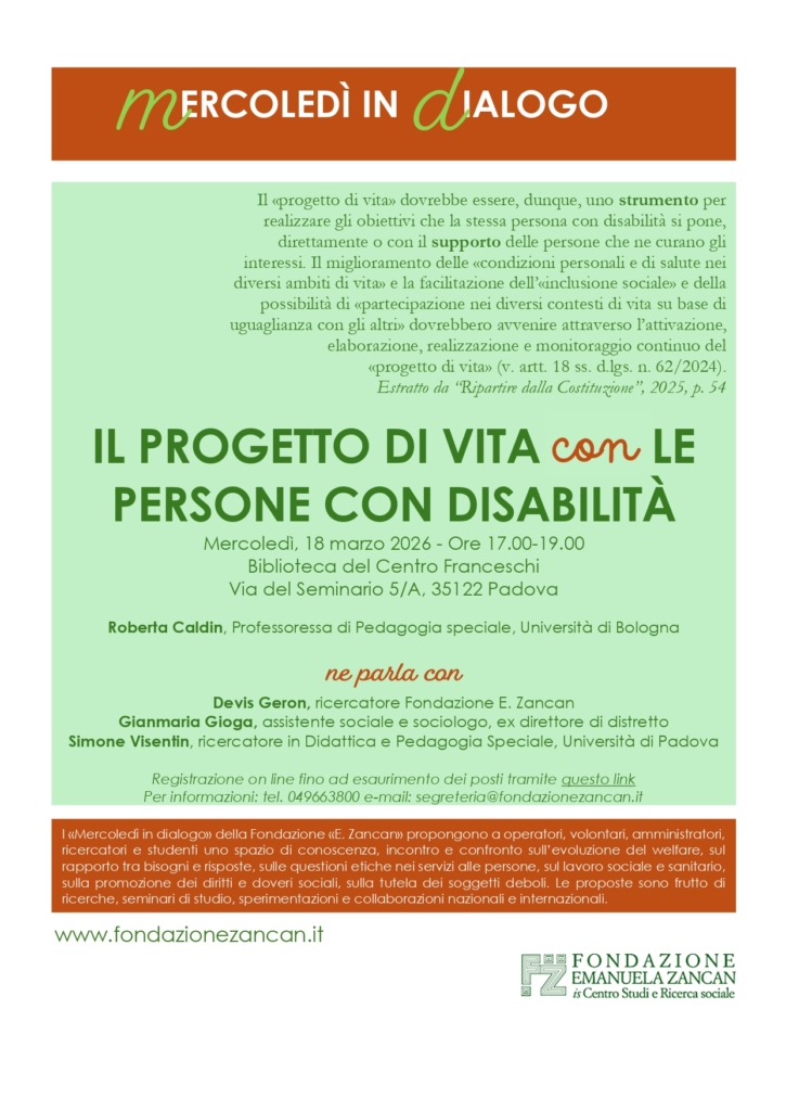 Il 18 marzo vi aspettiamo per il prossimo mercoledì in dialogo sul tema 
