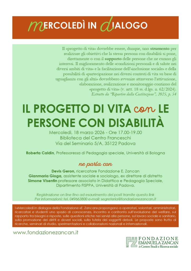 Il 18 marzo vi aspettiamo per il prossimo mercoledì in dialogo sul tema 