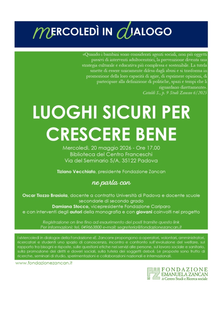 Il 20 maggio vi aspettiamo per il prossimo mercoledì in dialogo sul tema