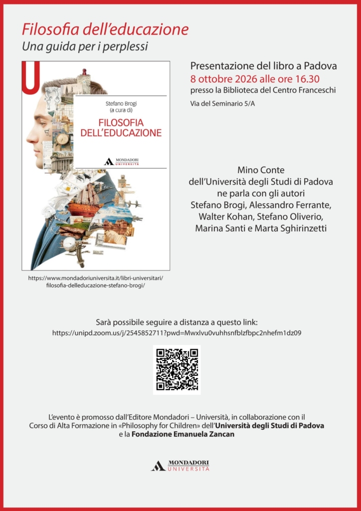 Giovedì 8 ottobre 2026 alle ore 16.30 ci sarà la presentazione del libro 